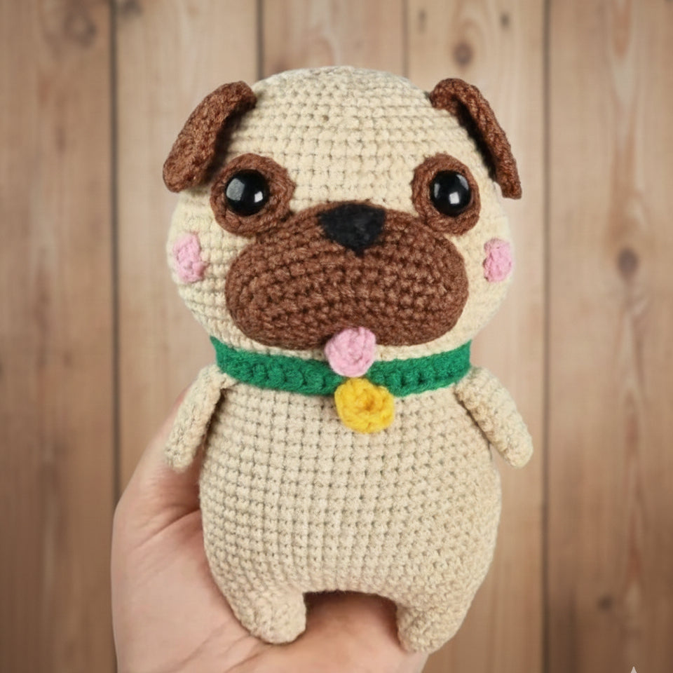 Free Pug Puppy Amigurumi Crochet Pattern (Download & Tutorial)