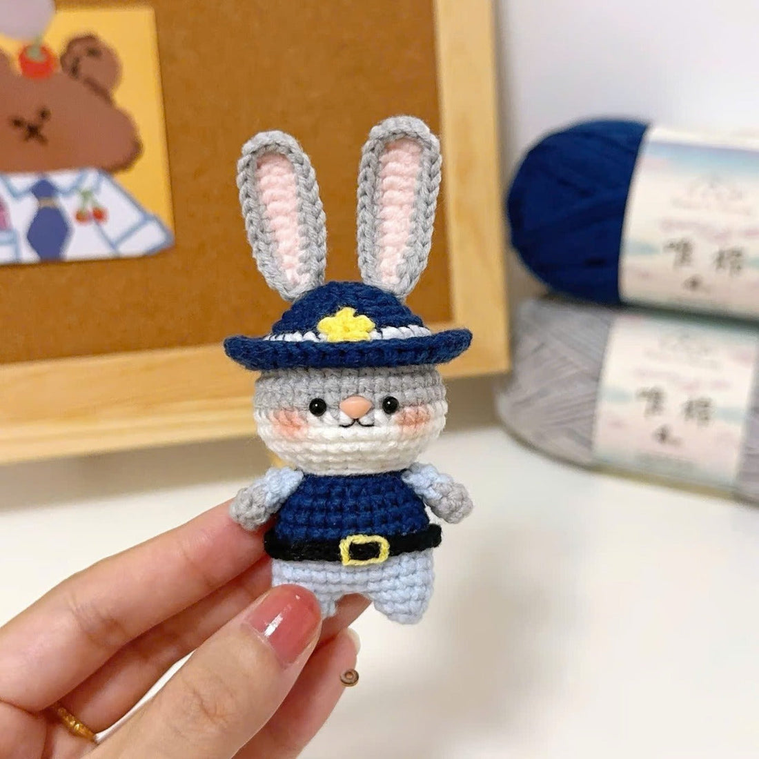Free Police Bunny Judy Crochet Pattern for Beginner