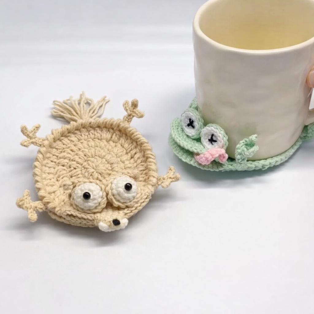 Bundle - Bad Luck Squirrel & Green Frog Coaster Crochet Pattern | PDF Tutorial