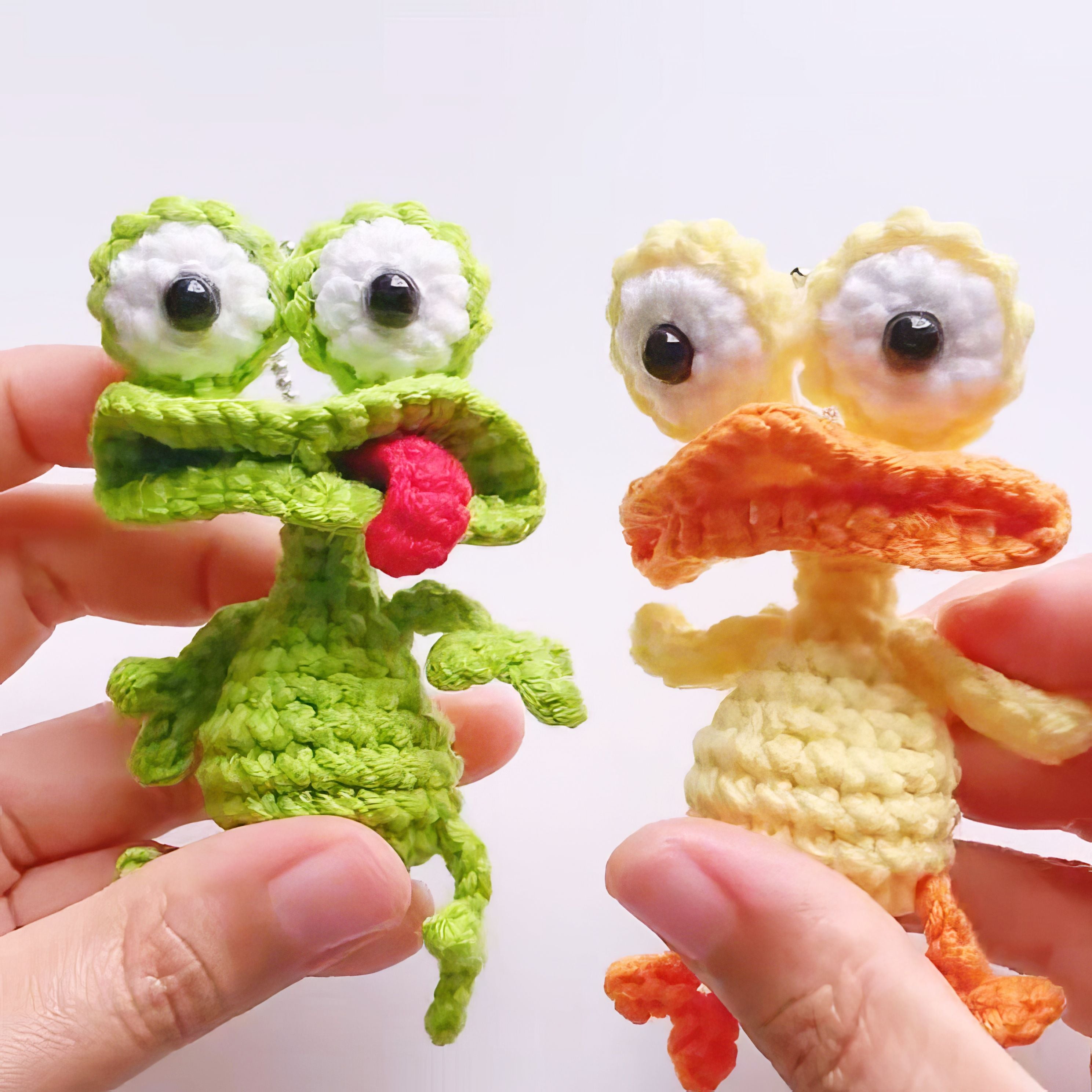 Bundle - Frog & Duck Keychain Crochet Pattern | PDF + Video Tutorial