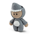 Bundle - Doll in Shark & Dino Outfit Crochet Pattern | PDF Tutorial