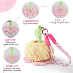 Flower Wrist Yarn Holder Spinner – Portable Crochet Yarn Organizer | Rotating Yarn Ball Holder for Knitting & Crochet