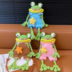 Frog Crochet Crossbody Bag – Handmade Cute Frog Shoulder Bag | Kawaii Knit Animal Purse