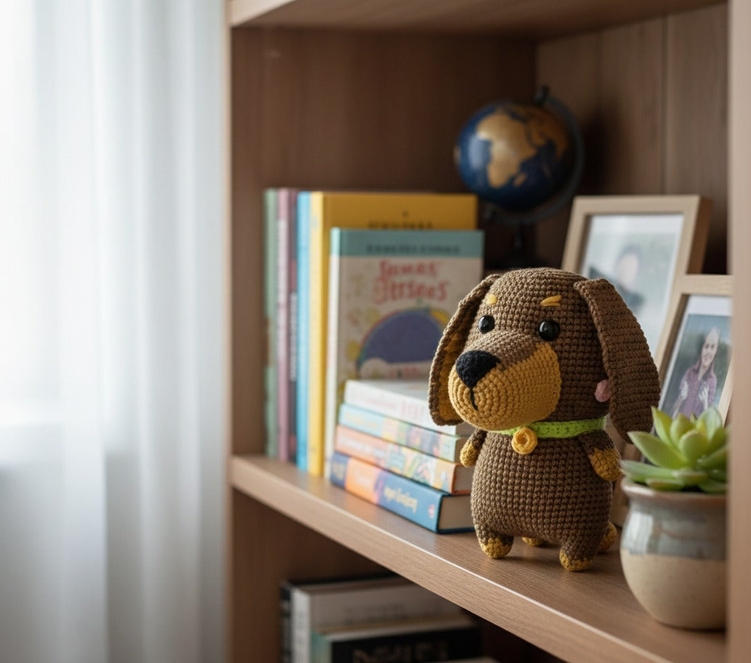 Dachshund Puppy Amigurumi Crochet Pattern – PDF Digital Download | Cute Dog Plush Toy Tutorial (US Terms)