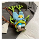 Frog Crochet Crossbody Bag – Handmade Cute Frog Shoulder Bag | Kawaii Knit Animal Purse