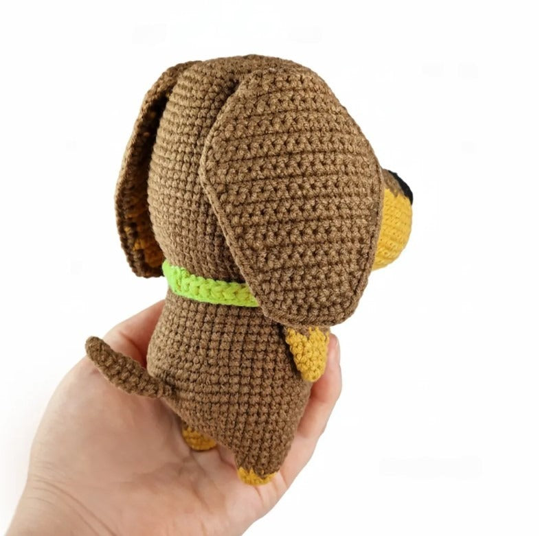 Dachshund Puppy Amigurumi Crochet Pattern – PDF Digital Download | Cute Dog Plush Toy Tutorial (US Terms)