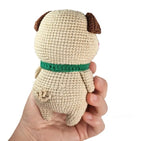 Pug Puppy Amigurumi Crochet Pattern – PDF Digital Download | Cute Dog Plush Toy Tutorial (English & German)