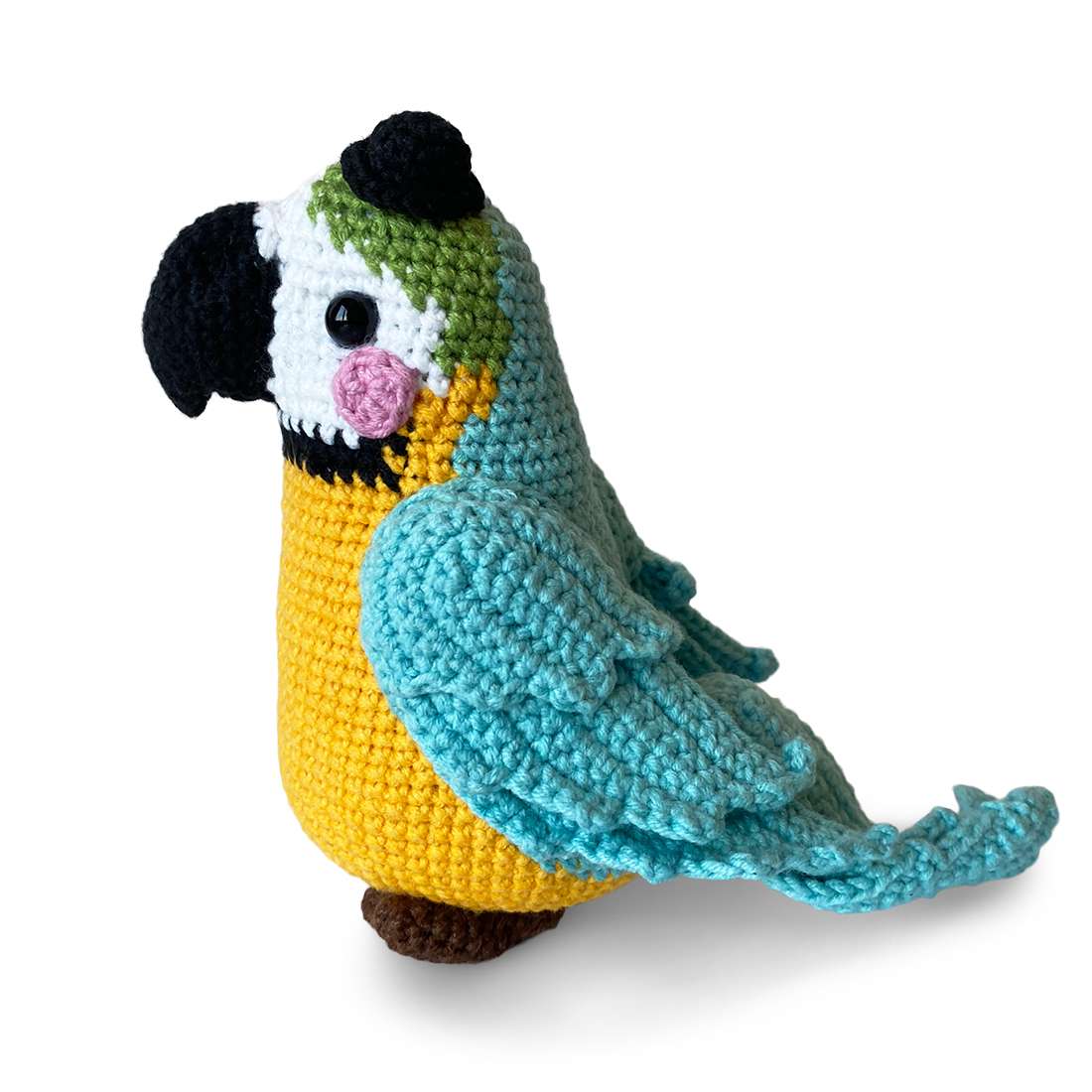 Macaw Parrot Crochet Pattern PDF | Cute Hat Parrot Amigurumi Pattern for Beginner