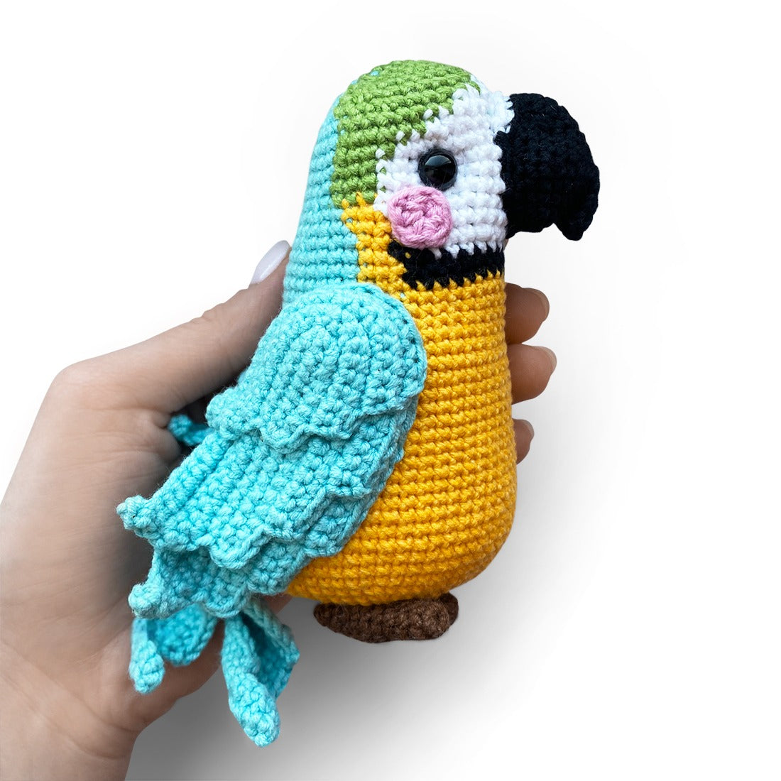 Macaw Parrot Crochet Pattern PDF | Cute Hat Parrot Amigurumi Pattern for Beginner