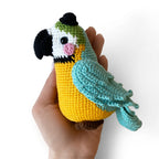 Macaw Parrot Crochet Pattern PDF | Cute Hat Parrot Amigurumi Pattern for Beginner