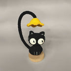 Black Cat Desk Lamp Crochet Pattern PDF | Cute Amigurumi Cat Lamp Tutorial for Beginner
