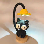 Black Cat Desk Lamp Crochet Pattern PDF | Cute Amigurumi Cat Lamp Tutorial for Beginner