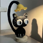 Black Cat Desk Lamp Crochet Pattern PDF | Cute Amigurumi Cat Lamp Tutorial for Beginner