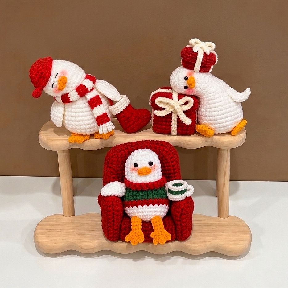 Christmas Duck Crochet Pattern Bundle PDF – 3 Festive Amigurumi Ducks