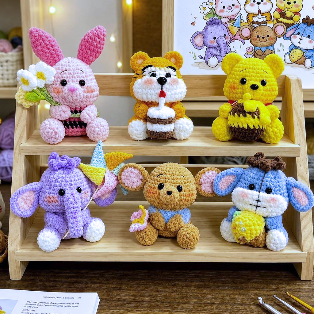 Bundle - Crochet Pooh Friends Pattern  | 5 Amigurumi PDF Patterns