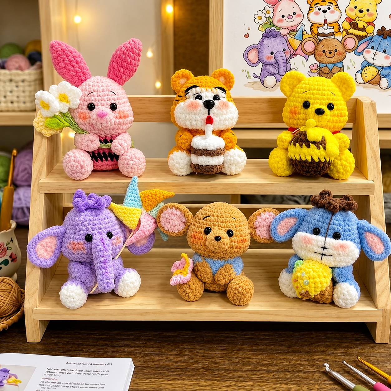 Bundle - Crochet Pooh Friends Pattern  | 5 Amigurumi PDF Patterns