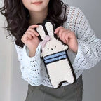 Bunny Crossbody Bag Crochet Pattern PDF – Cute Rabbit Phone Bag Tutorial for Beginner