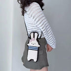 Bunny Crossbody Bag Crochet Pattern PDF – Cute Rabbit Phone Bag Tutorial for Beginner