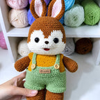 Cute Bunny Squirrel Crochet Pattern PDF for Beginner – Plush Toy Crochet