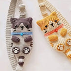 Cat Crossbody Bag Crochet Pattern PDF – Cute Kitty Shoulder Bag Tutorial