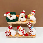 Set of 8 Christmas Emotional Support Ducks – Handmade Crochet Amigurumi Duck Collection