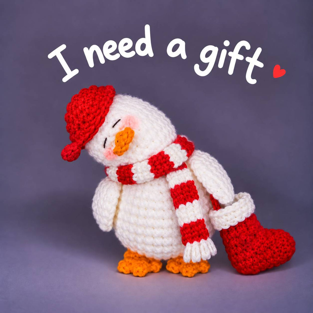 Set of 8 Christmas Emotional Support Ducks – Handmade Crochet Amigurumi Duck Collection