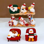 Set of 8 Christmas Emotional Support Ducks – Handmade Crochet Amigurumi Duck Collection