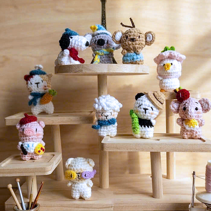 Bundle - 10 Mini Animal Crochet Patterns PDF | Cute Amigurumi Animal Collection