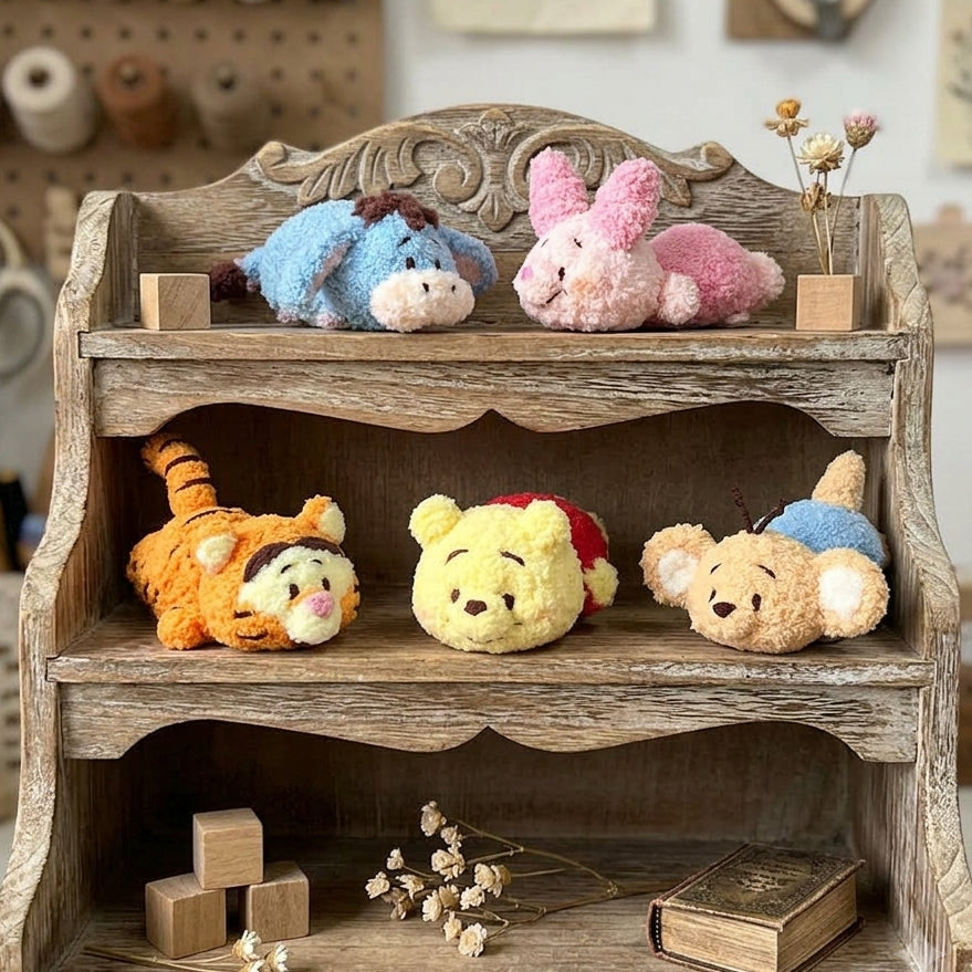 Bundle - Winnie the Pooh & Friends Crochet Pattern PDF | 5-in-1 Plush Crochet Pattern