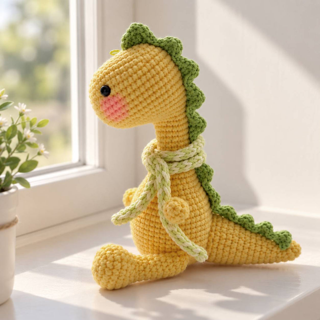 Dinosaur Crochet Pattern PDF – Cute Amigurumi Dino Pattern, Crochet Dinosaur Plushie DIY
