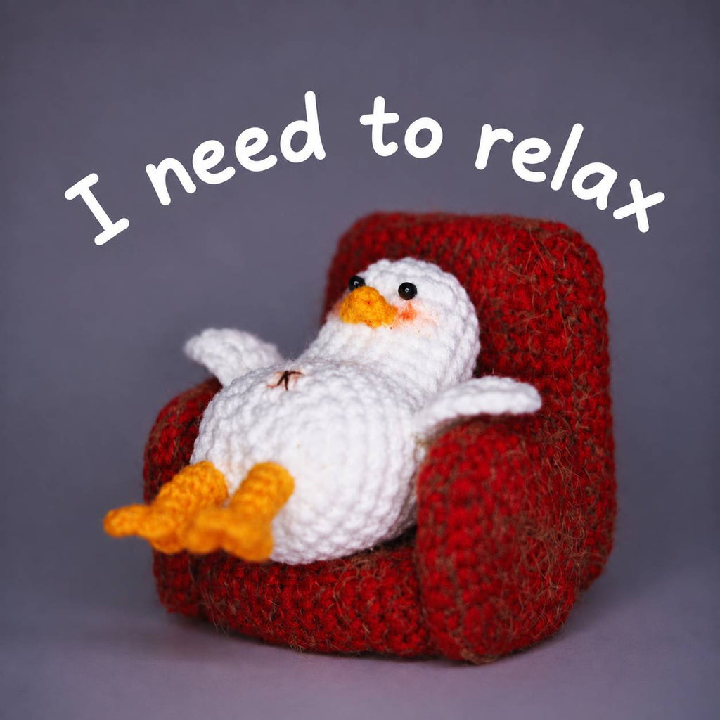 Emotional Support Duck Collection – Set of 9 Handmade Crochet Ducks | Funny Amigurumi Desk Decor & Gift Set