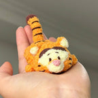 Handmade Winnie the Pooh & Friends Plush Set | Crochet Amigurumi Pooh, Piglet, Tigger, Eeyore & Duffy Bear