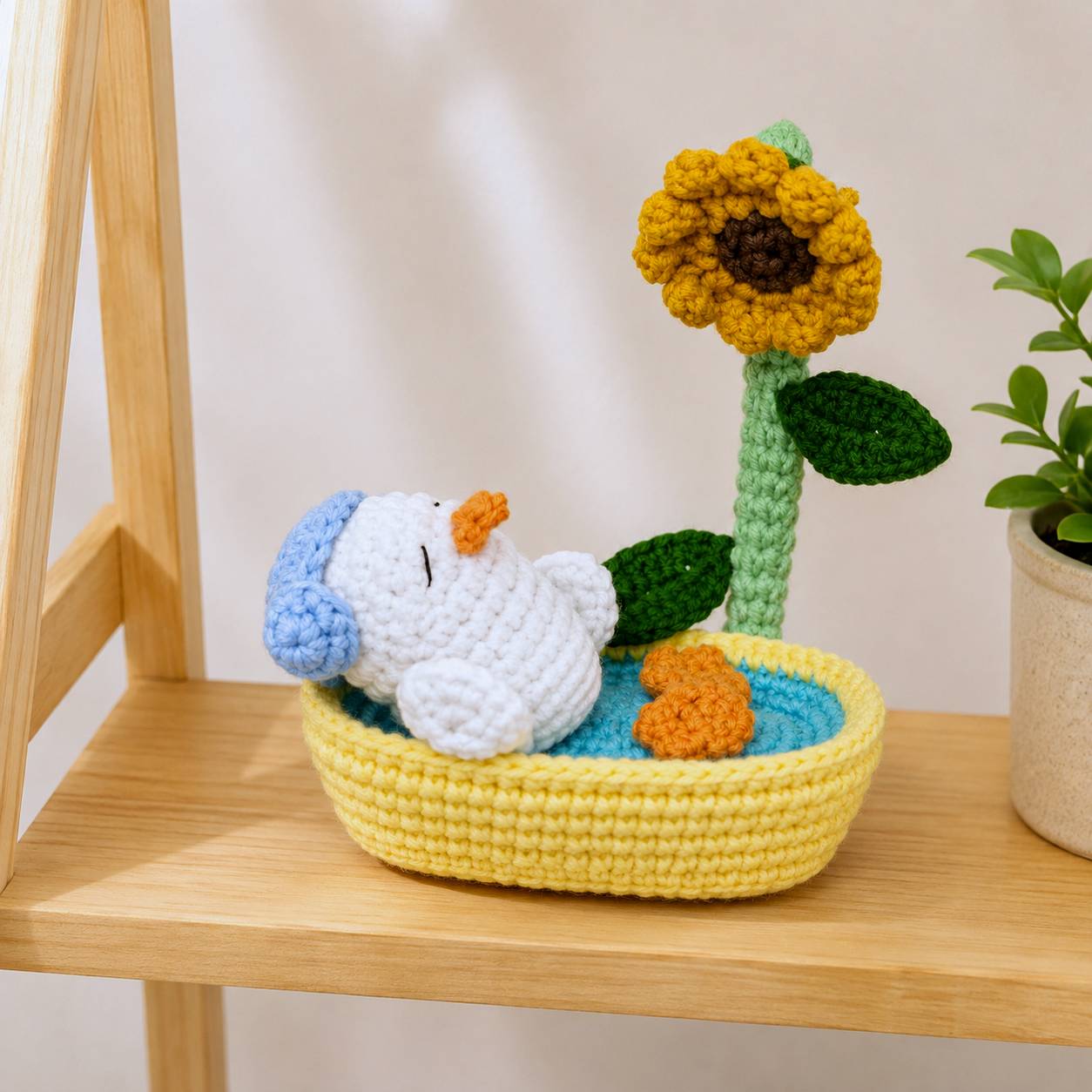 "I Need a Bath" Duck Crochet Pattern PDF | Cute Bath Duck Amigurumi Pattern