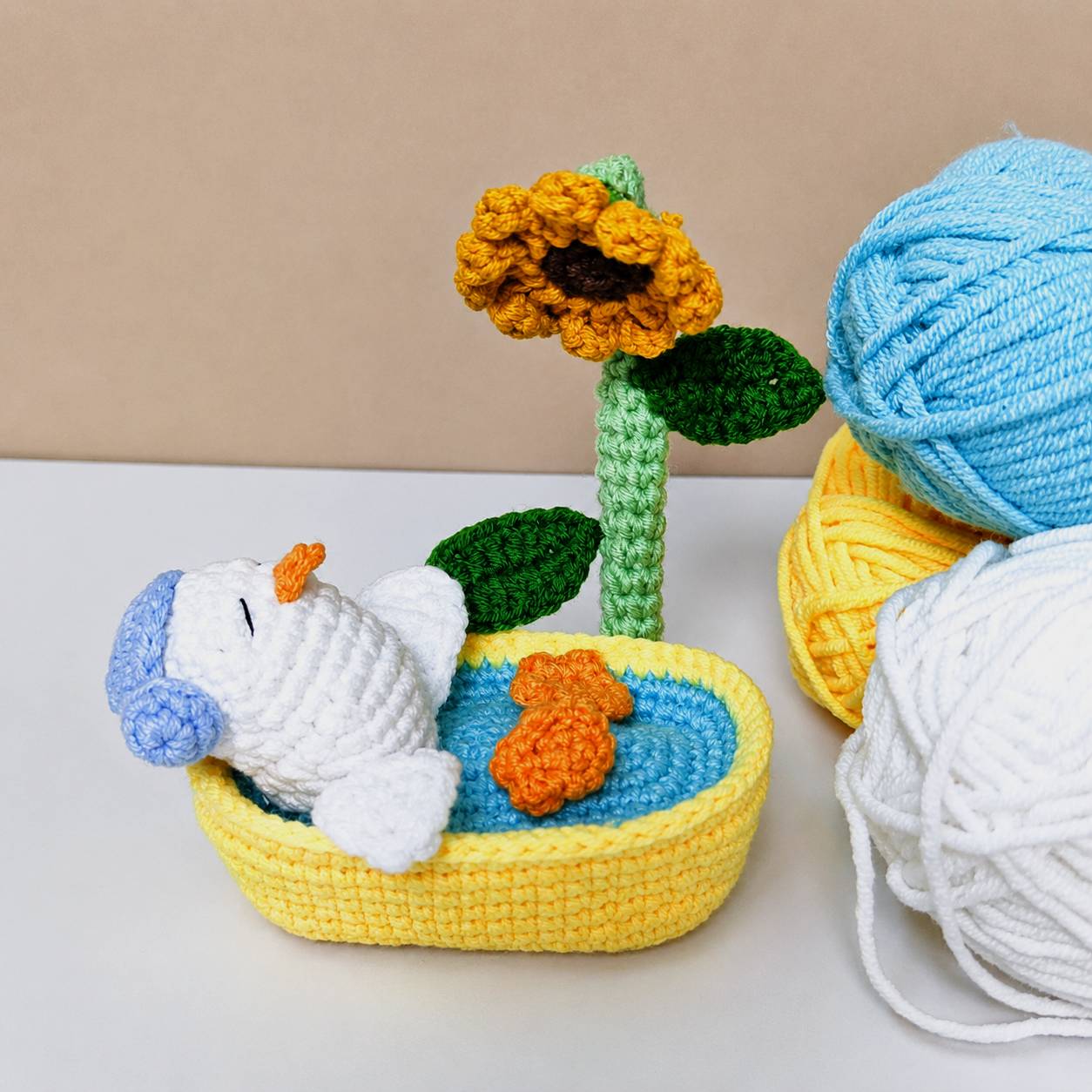 "I Need a Bath" Duck Crochet Pattern PDF | Cute Bath Duck Amigurumi Pattern