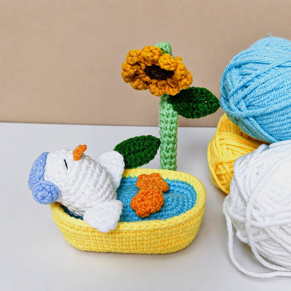 "I Need a Bath" Duck Crochet Pattern PDF | Cute Bath Duck Amigurumi Pattern