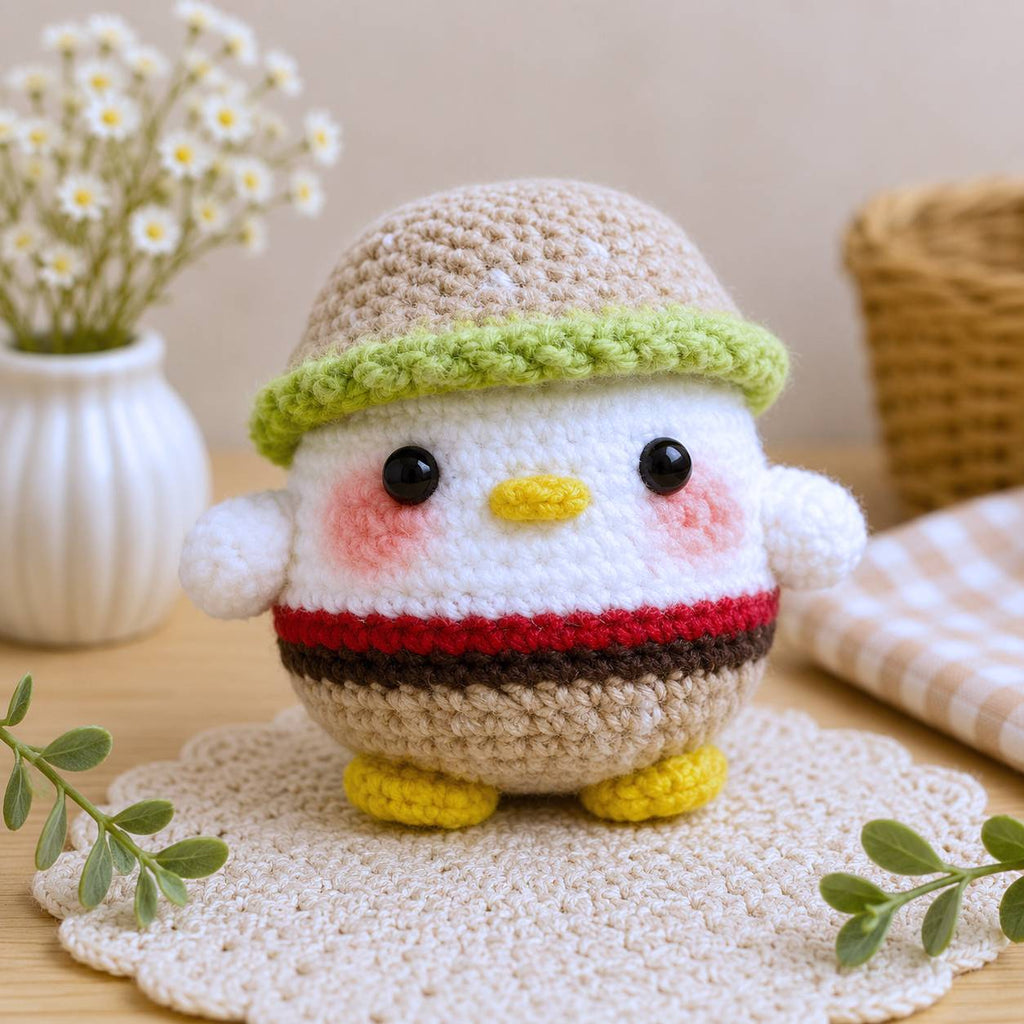 Handmade Bundle 8 Cute Chick Plush Set | Crochet Amigurumi Chicks