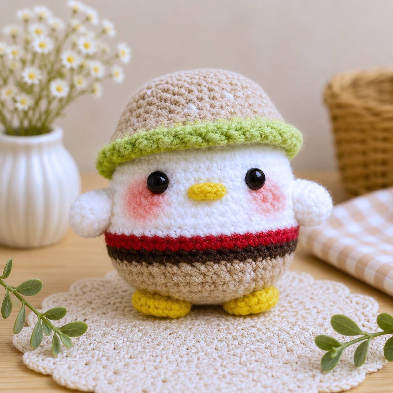 Handmade Bundle 8 Cute Chick Plush Set | Crochet Amigurumi Chicks