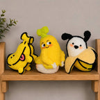 Bundle - 3 Banana Amigurumi Crochet Pattern PDF | Cute Fruit Animal Crochet Patterns