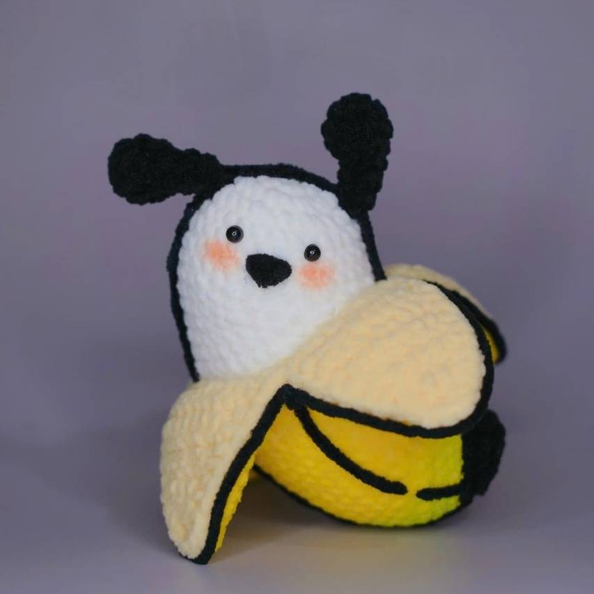 Bundle - 3 Banana Amigurumi Crochet Pattern PDF | Cute Fruit Animal Crochet Patterns