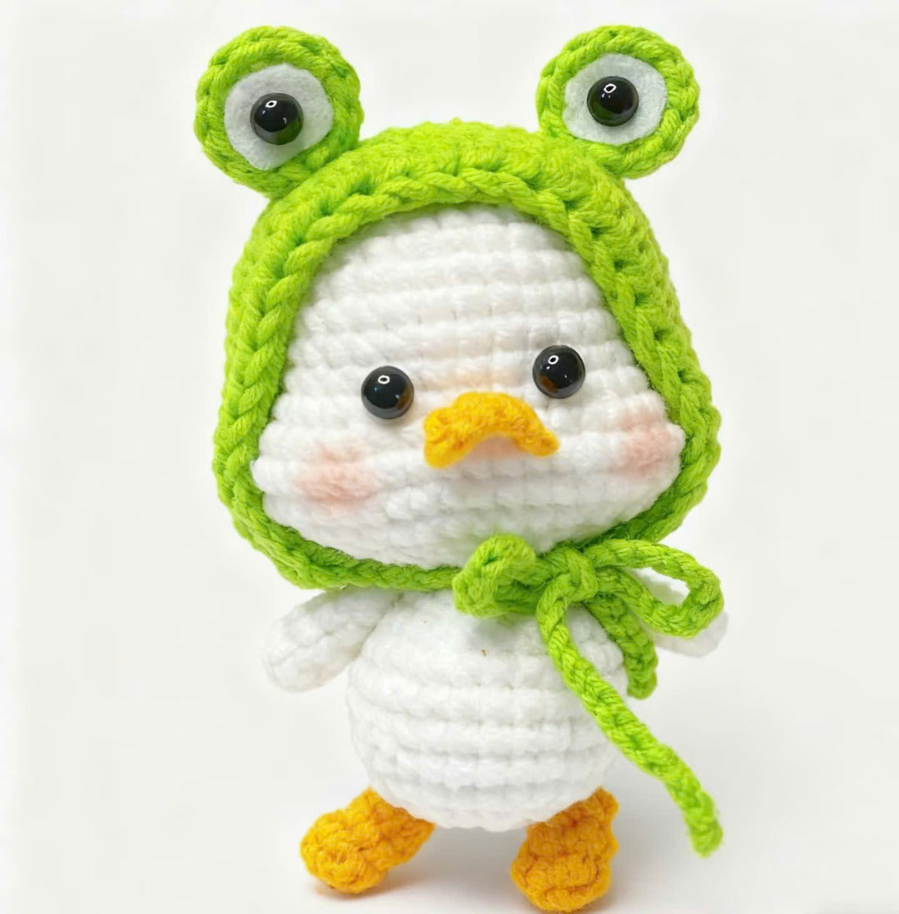 Duck with Frog Hat Crochet Pattern for Beginners