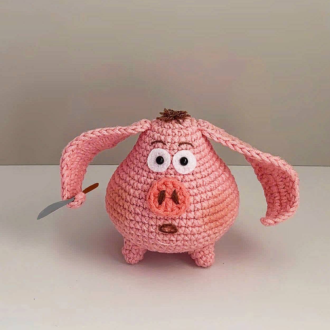 Cute Flying Pig Crochet Pattern PDF for Beginners