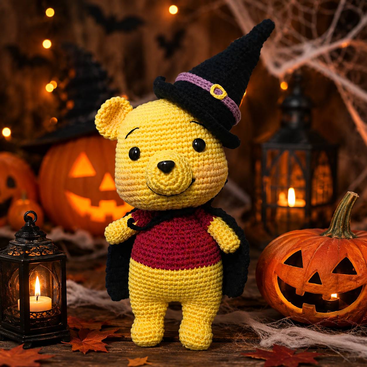 Halloween Pooh Bear Crochet Pattern PDF | Winnie the Pooh Amigurumi Pattern