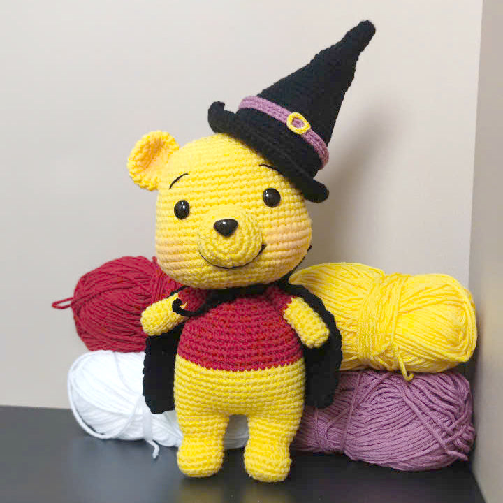 Halloween Pooh Bear Crochet Pattern PDF | Winnie the Pooh Amigurumi Pattern