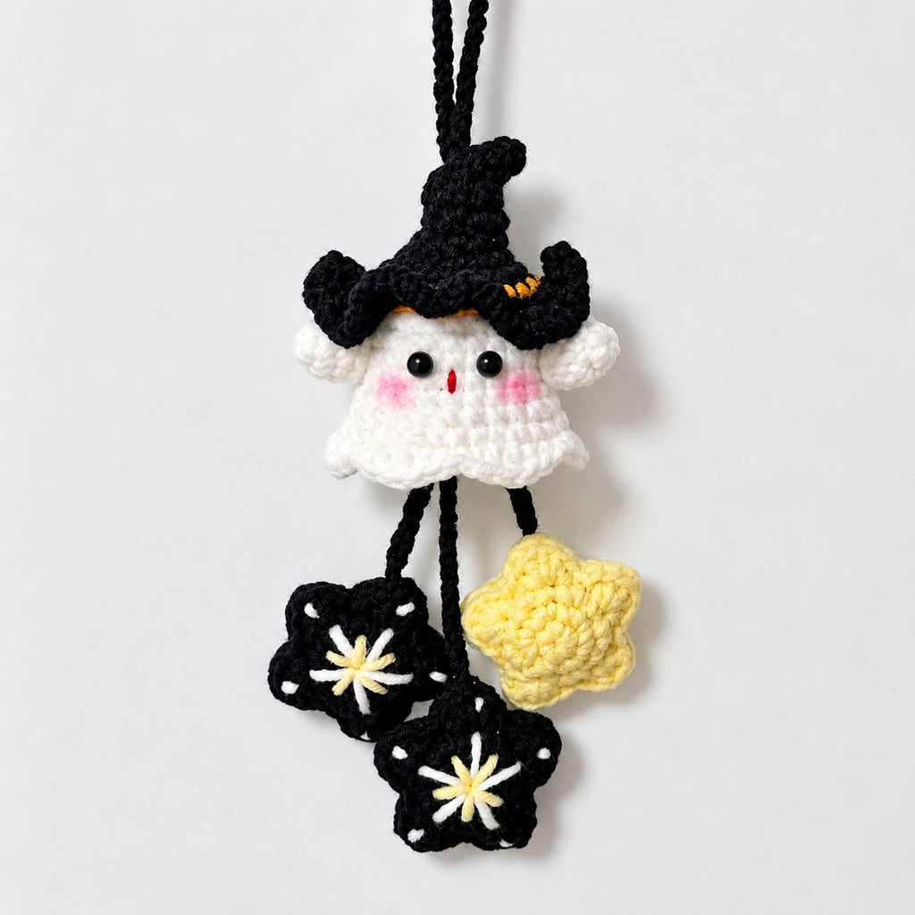 Bundle - Ghost Keychain Crochet Pattern PDF – Halloween Amigurumi Keychain Patterns