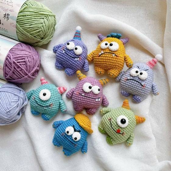 Little Monster Amigurumi Crochet Pattern PDF | Cute Monster Crochet Pattern