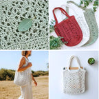 Crochet Market Bag Pattern PDF ( 3 Sizes) | Reusable Grocery & Beach Bag Crochet Pattern for Beginners