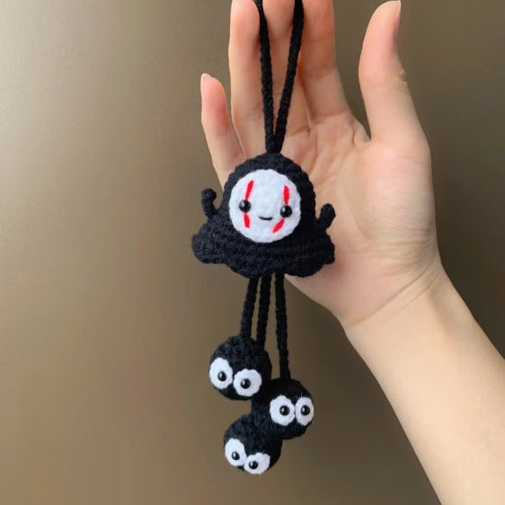 No Face Ghost Keychain Crochet Pattern PDF – Kaonashi Amigurumi Keychain