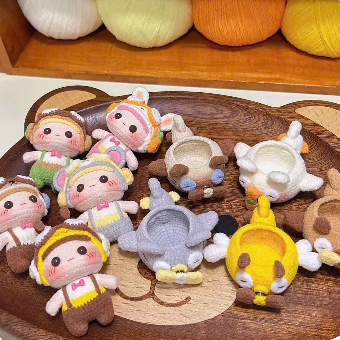 Bundle -  5 Pilot Doll Crochet Pattern PDF | Cute Animal Pilot Amigurumi Collection