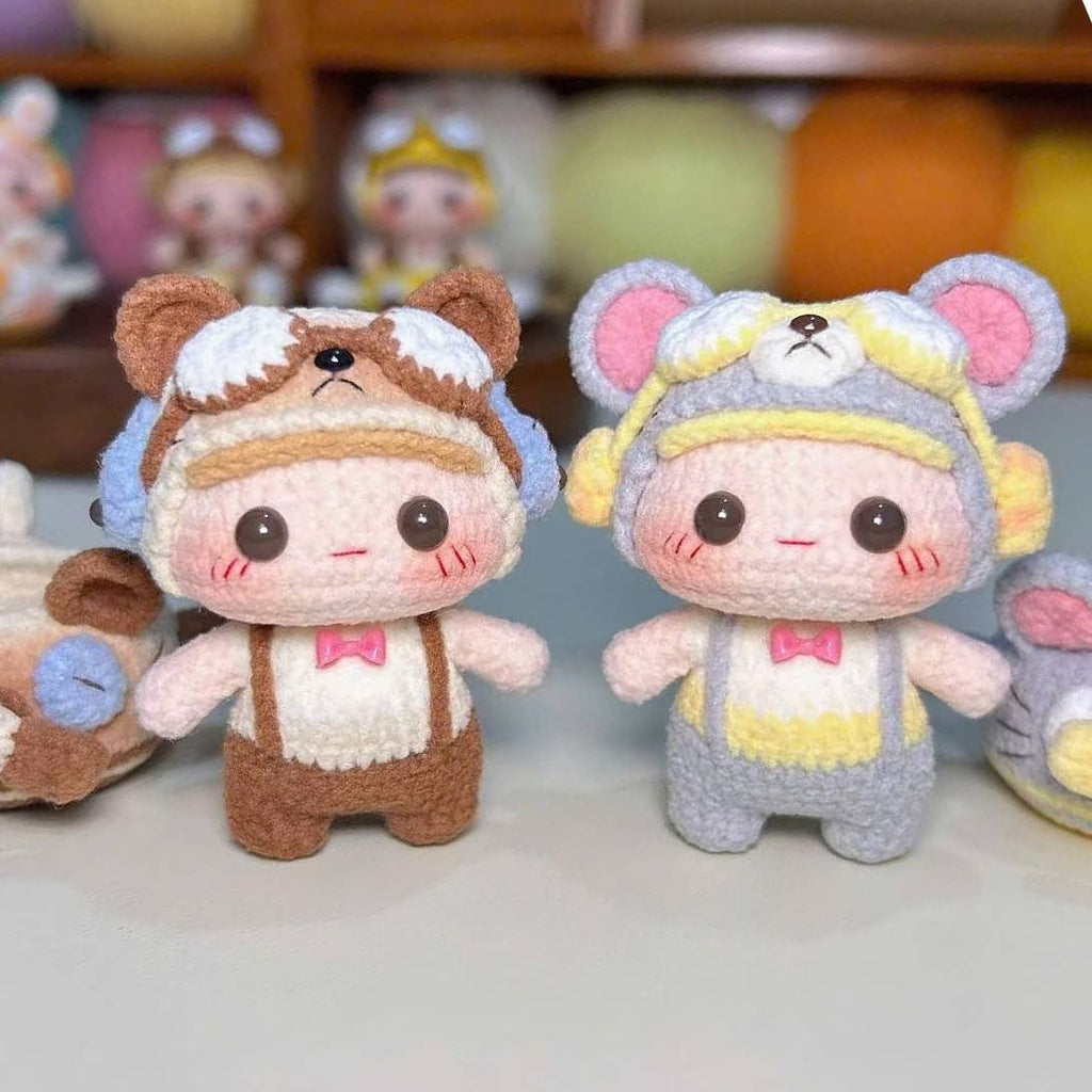 Bundle -  5 Pilot Doll Crochet Pattern PDF | Cute Animal Pilot Amigurumi Collection