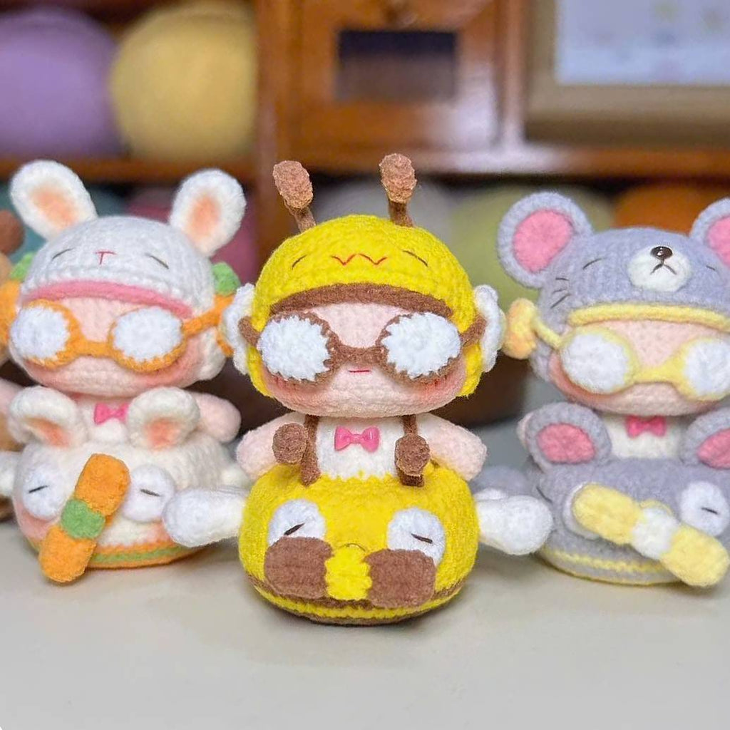 Bundle -  5 Pilot Doll Crochet Pattern PDF | Cute Animal Pilot Amigurumi Collection